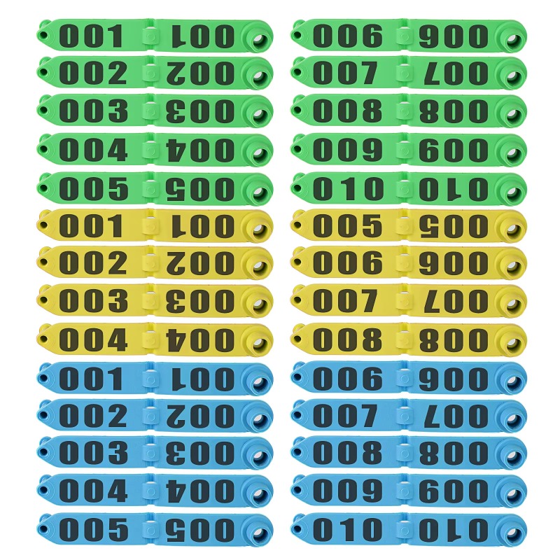 Livestock Ear Tag - 100 étiquettes auriculaires anti-perte pour moutons,