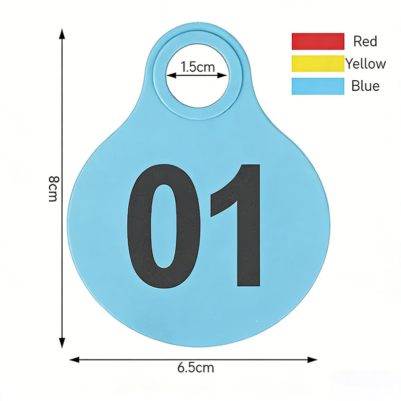 Livestock Ear Tag - 50 Pièces d'étiquettes d'oreille en TPU