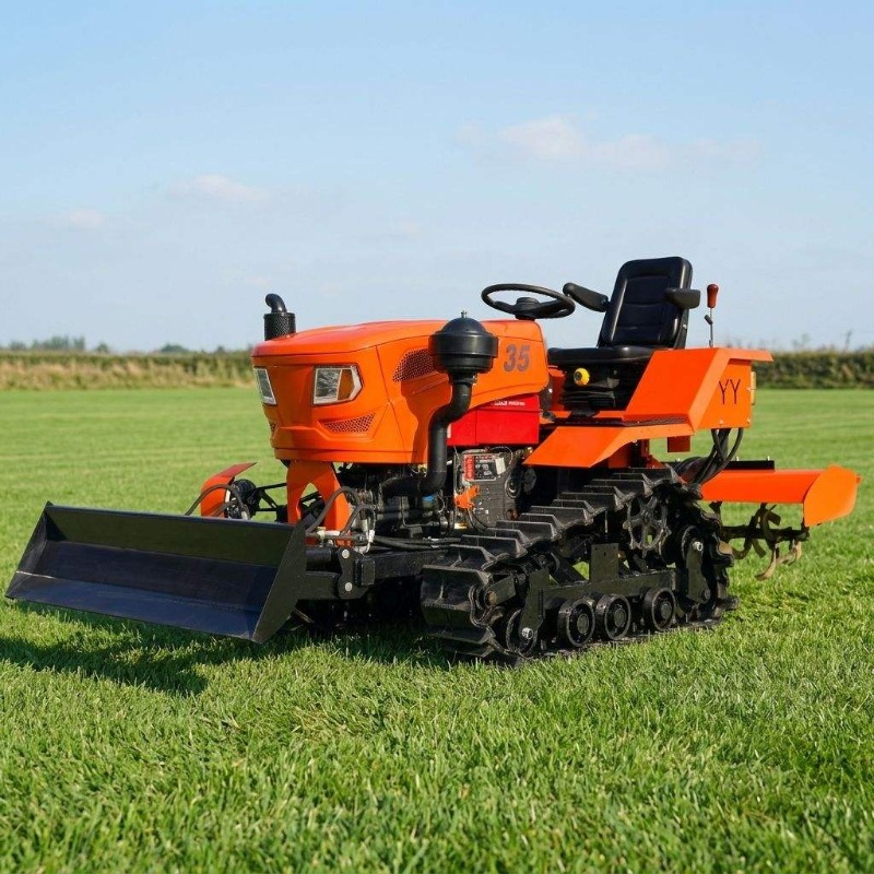 Agriculture Farming Equipments - Motoculteur rotatif 4x4 sur chenilles 35