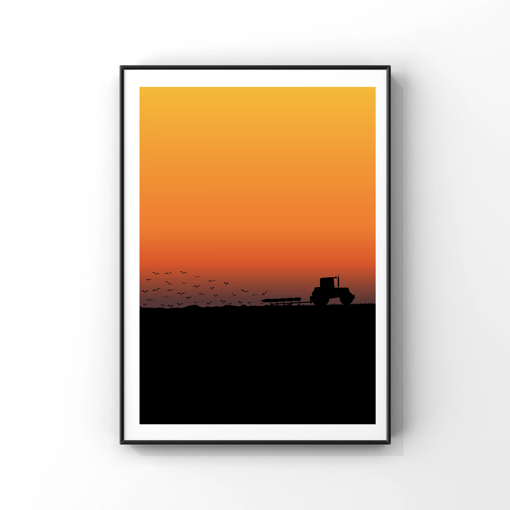 Affiche de tracteur d'art abst - Agriculture Farming Poster avis et prix